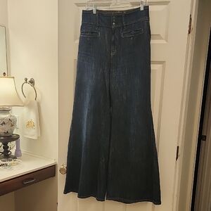 Pilcro Dark Indigo Palazzo Jeans